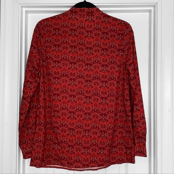 New! Sheilay Damask Print Tunic Blouse - Picture 5 of 7